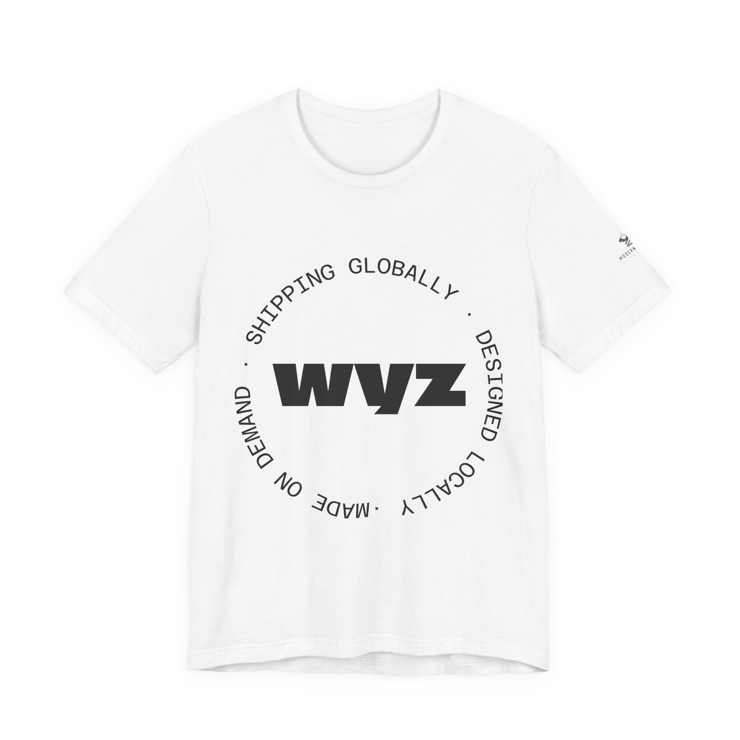 Modern Wear WYZ Logo Tee — Minimalist Branded Graphic T-Shirt
