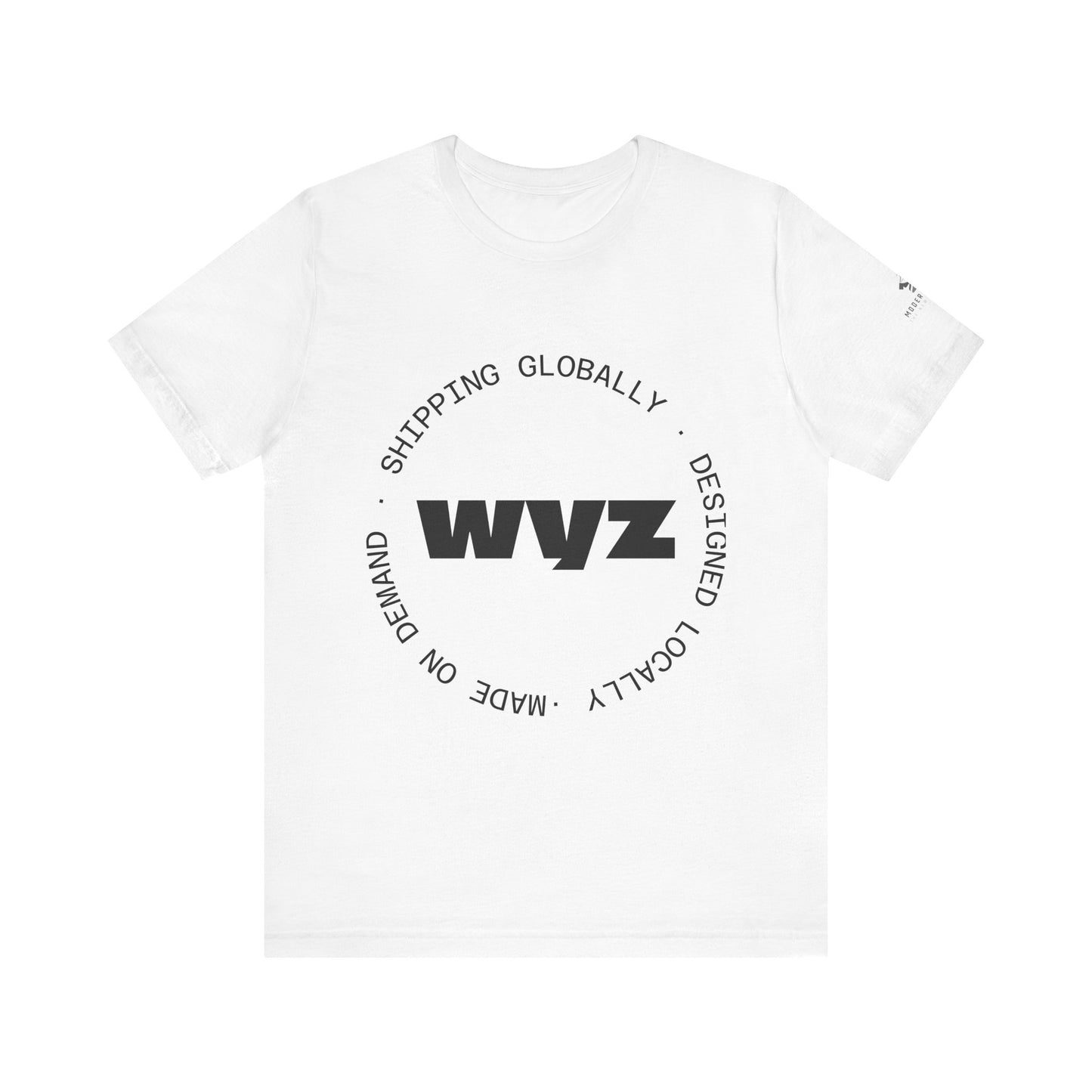 Modern Wear WYZ Logo Tee — Minimalist Branded Graphic T-Shirt